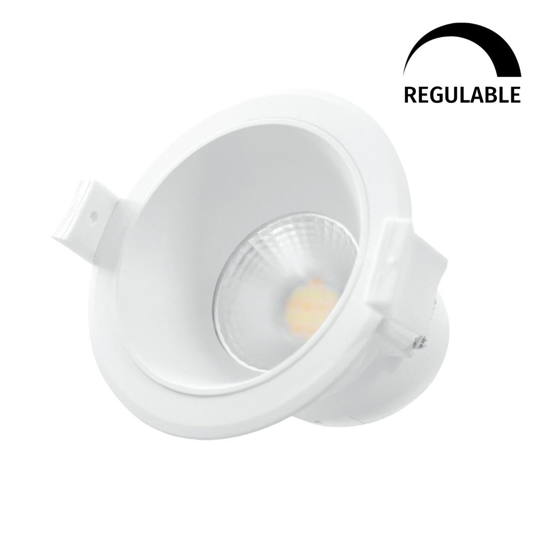 200400014 ARO LED RENDONDO EMPOTRABLE 7W CCT ANTIDESLUMBRAMIENTO BLANCO MANDANI GSC