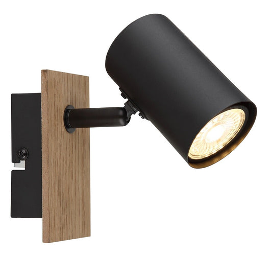 57905-1 FOCO TECHO LED 1xGU10 35W IP20 MADERA Y NEGRO LINCA GLOBO