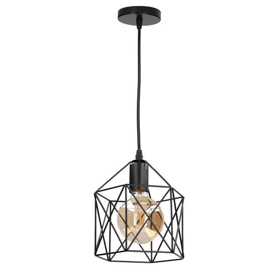 204400068 HÄNGELAMPE QUADRATISCH CARNOT E27 Ø200mm SCHWARZ GSC