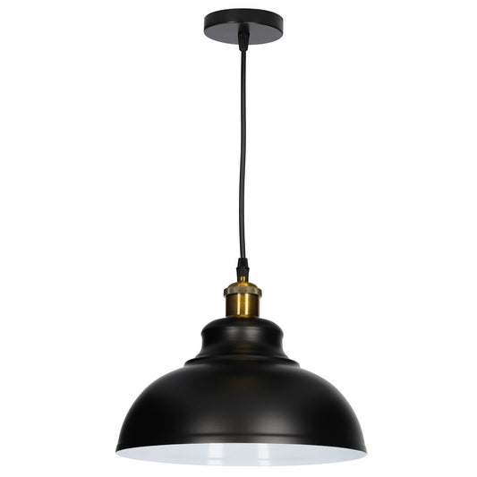 204400070 LAMPARA COLGANTE AKURE E27 Ø290mm NEGRO GSC