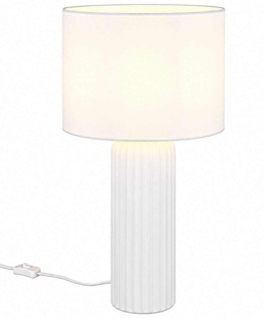 R51811031 LAMPARA DE SOBREMESA BLAIR 51x28cm 1xE27 BLANCO TRIO