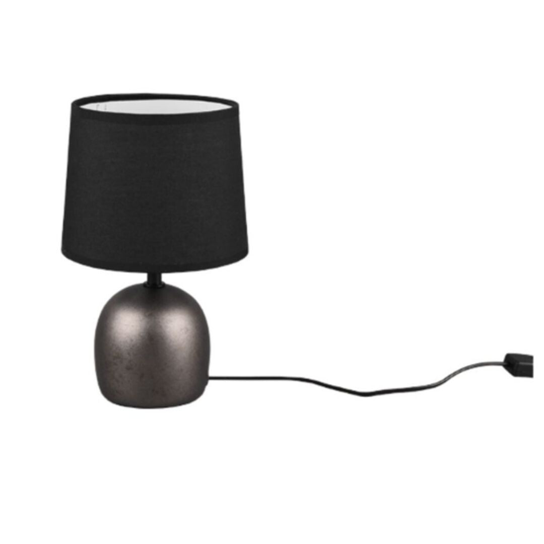 R50802667 LAMPARA DE SOBREMESA MALU 1xE14 NEGRO TRIO
