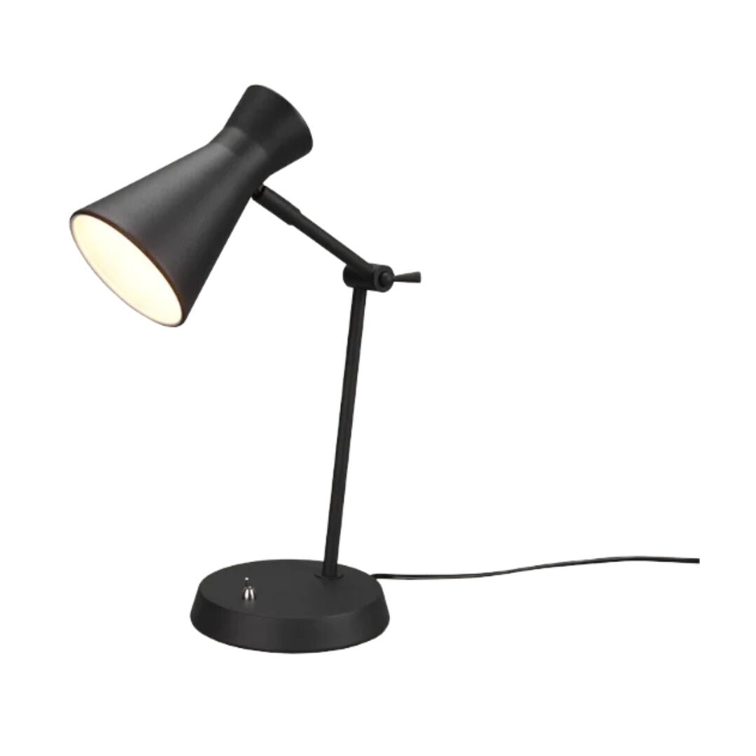 R50781032 LAMPARA DE SOBREMESA ENZO 1xE27 NEGRO TRIO