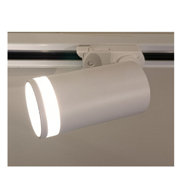 10485 FOCO CARRIL MONOFASICO ALUMINIO BLANCO GU10 40W DIVO JUERIC