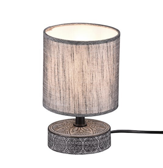 R50980111 LAMPARA SOBREMESA CERAMICA 1xE14 IP20 GRIS MARIE TRIO