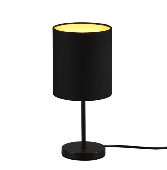R50491080 LAMPARA SOBREMESA 1xE14 NEGRO ORO JERRY TRIO