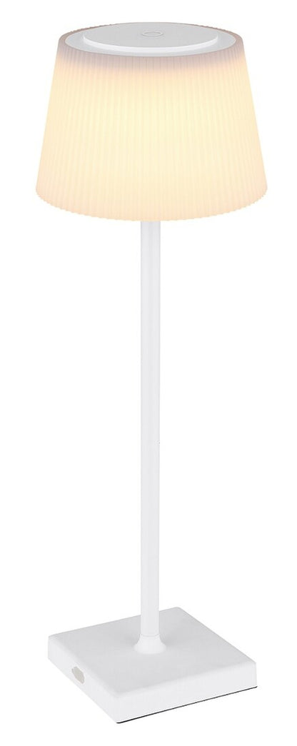 Lámpara Sobremesa LED Recargable Blanca 4W IP44 Gregoir Globo | Suministros Figmar