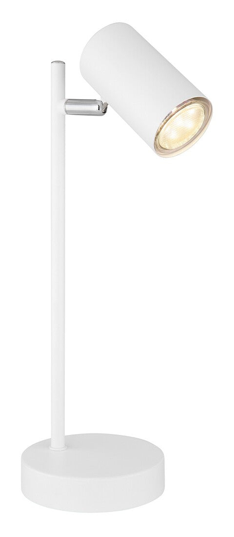 57910TW LAMPARA SOBREMESA LED 1xGU10 5W 230V BLANCA ROBBY GLOBO