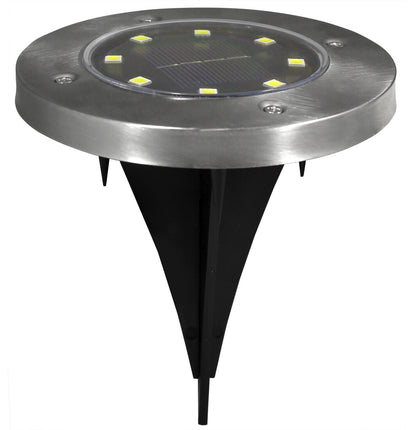 Foco Solar de Suelo 1W 8 LEDs IP44 Señalización Jardín Electro DH | Suministros Figmar