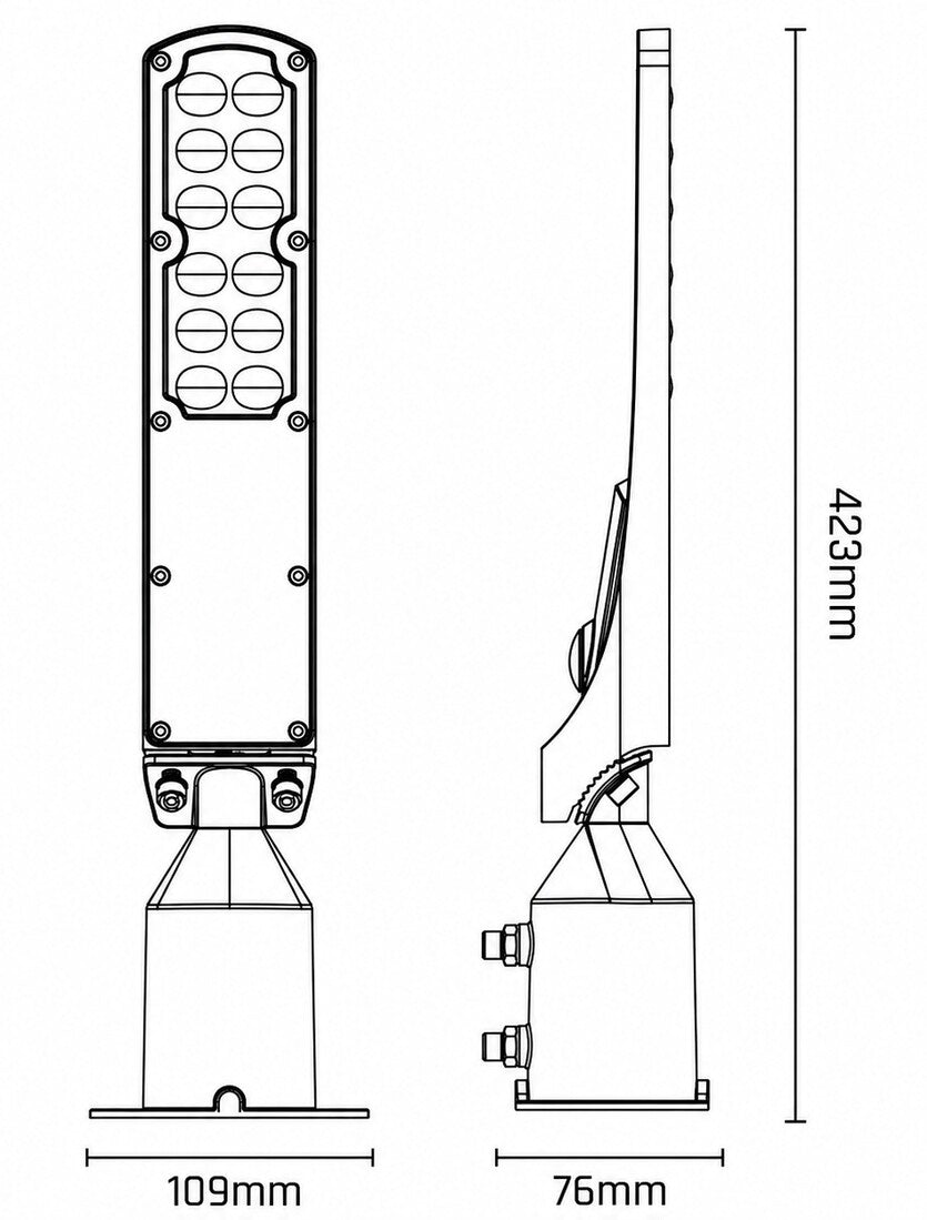 SLI027020NW_PW FAROLA LED EXTERIOR 30W 4000K 3600Lm IP65 SPECTRUM