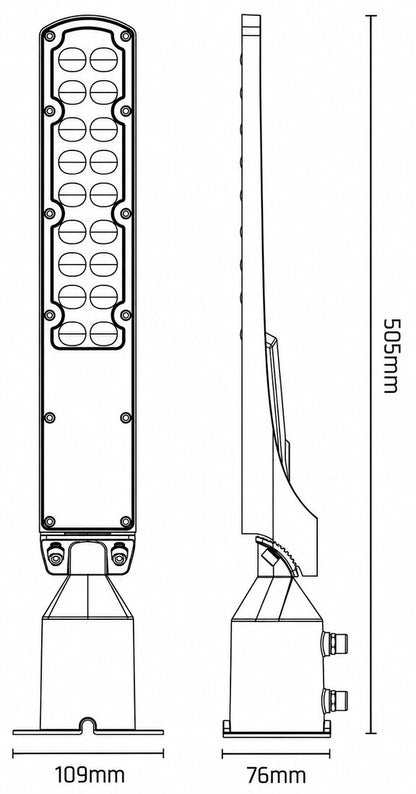 SLI027021NW_PW FAROLA LED EXTERIOR 50W 4000K 6000Lm IP65 SPECTRUM