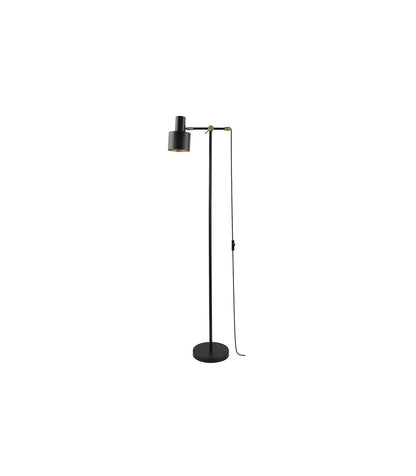 LÁMPARA DE PIE NEGRA SERANTES 1xE27 F-BRIGHT | Suministros Figmar
