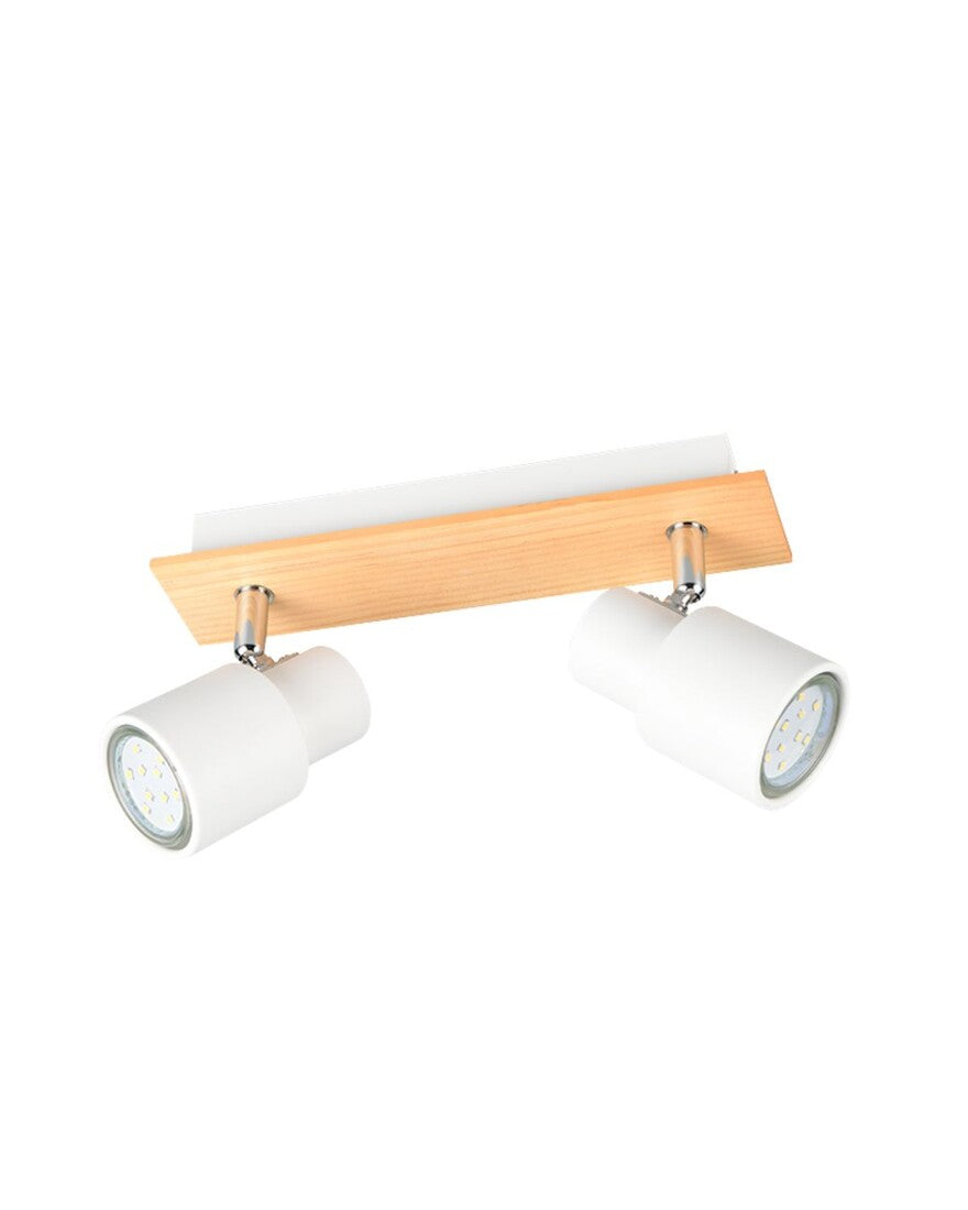 R81982031 REGLETA 2 FOCOS 2xGU10 BLANCA PIERRE TRIO