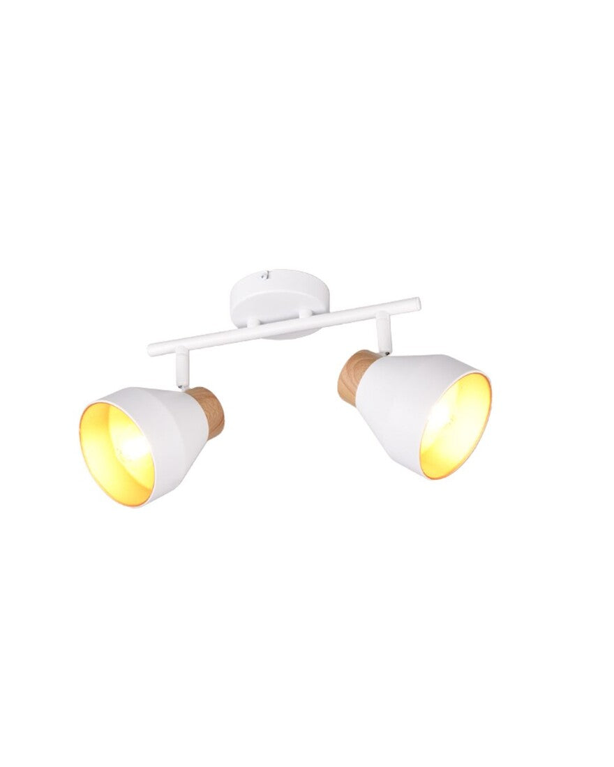 R81922031 FOCO TECHO/PARED 2xE14 VALENTIN BLANCO TRIO