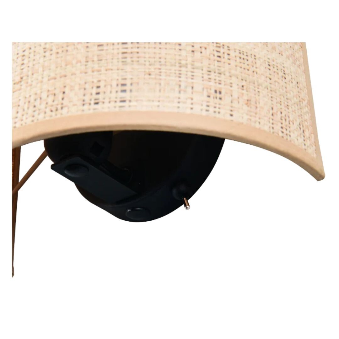 R21851736 APLIQUE DE PARED AIMEE 1xE27 NATURAL TRIO
