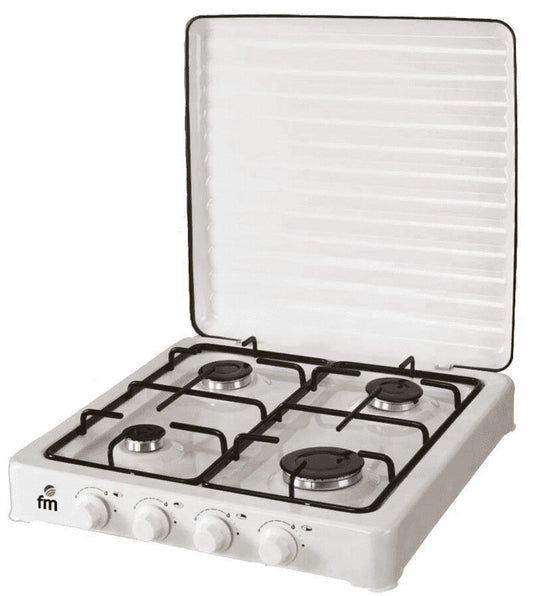 HG-400 COCINA A GAS DE EXTERIOR 4 FUEGOS CON TAPA FM