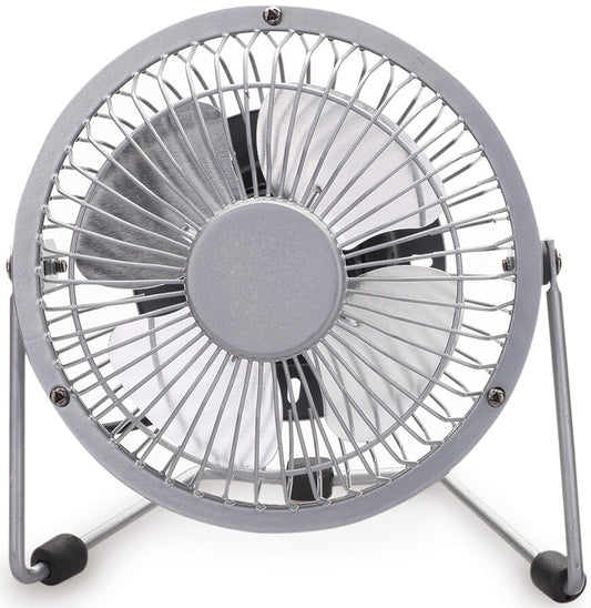 5000729 VENTILADOR GRIS SOBREMESA USB OSCILANTE 3W NIAROS