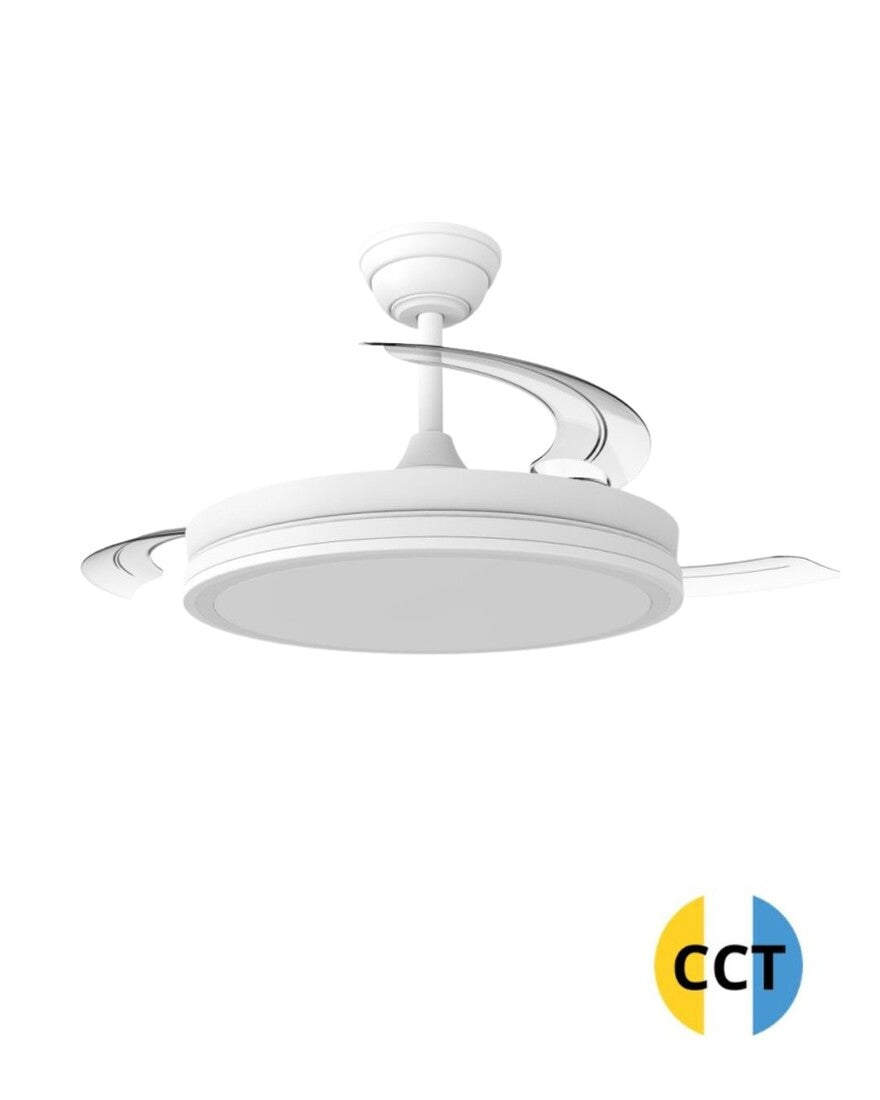 85-080-42-000 VENTILADOR TECHO LUZ 60W CCT BLANCO NIGHT EVO