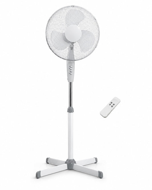2433413 VENTILADOR DE PIE OSCILANTE 40cm C/MANDO F-BRIGHT | Suministros Figmar