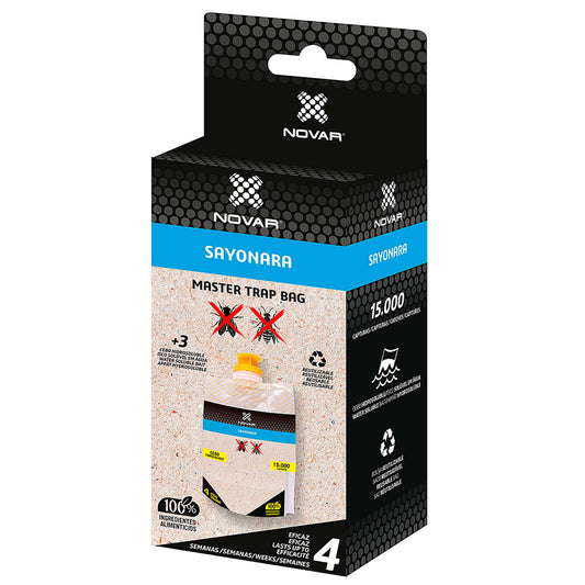 4203 TRAMPA MOSCAS Y AVISPAS + 5 RECAMBIOS TRAP BAG SAYONARA NOVAR