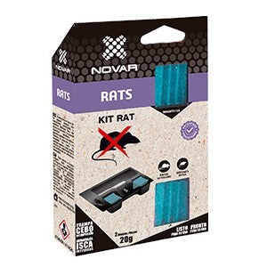 4042 KIT TRAMPA PARA RATONES CON 40gr CEBO NOVAR