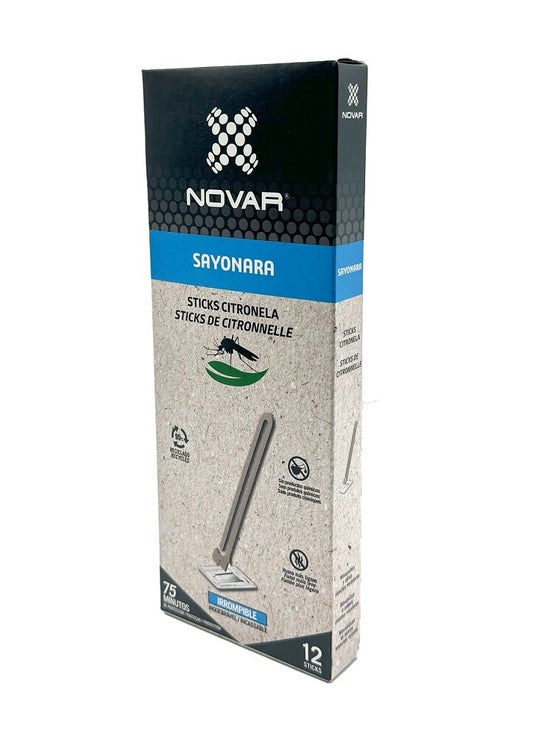 4067 12uds SAYONARA STICKS CITRONELLA NOVAR
