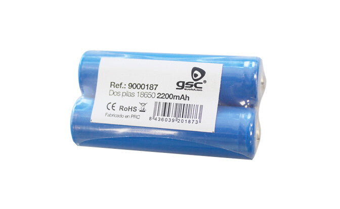 9000187 2 x PILA RECARGABLE 18650 GSC