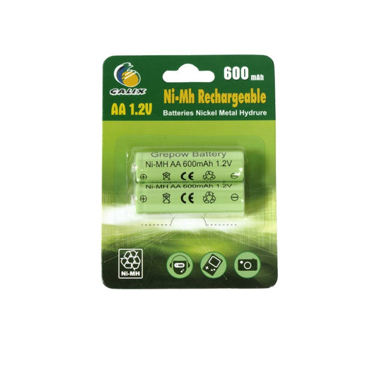 NI-MH 600/2 BL 2u PILA RECARGABLE AA 600mAh 1,2V GALIX