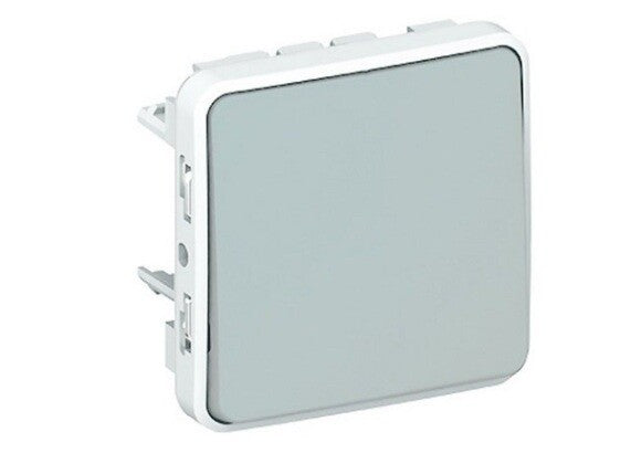 069540 PULSADOR 1P 10A GRIS PLEXO LEGRAND