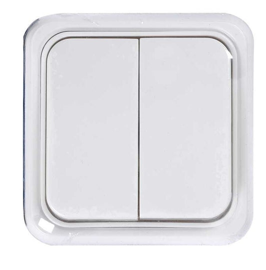 MS131801 INTERRUPTOR DOBLE DE SUPERFICIE ALFA SIMON