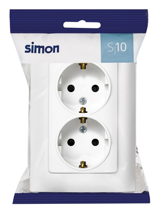 F1091459030 DOPPELTE BASISEINHEIT MIT TT WEISS SERIE 10 SIMON BRICO