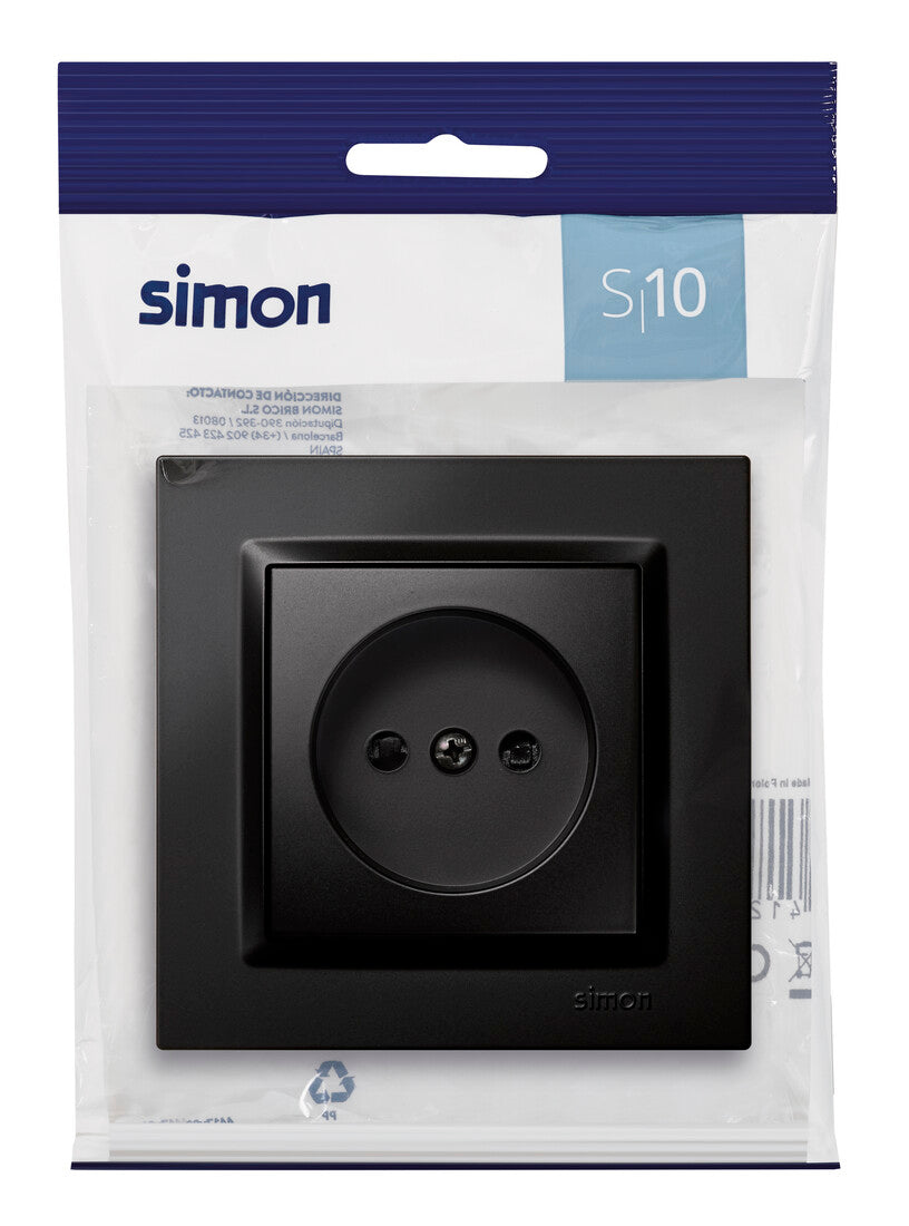 F1090444038 BASE BIPOLAR NEGRO SERIE 10 SIMON BRICO