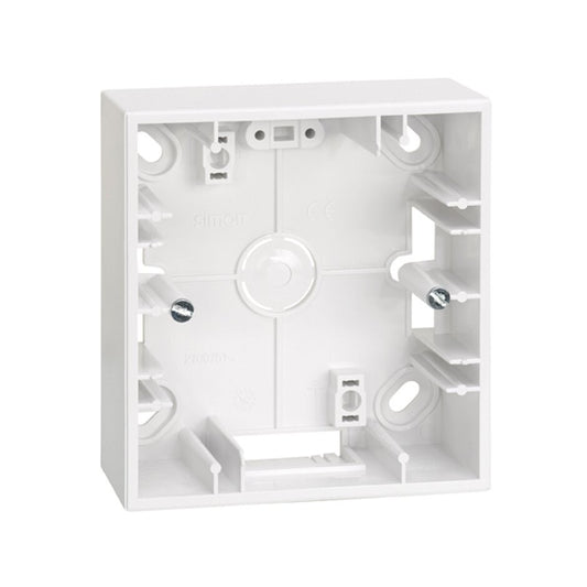 G2700751030 CAJA SUPERFICIE 1 ELEMENTO BLANCA S27 SIMON