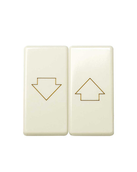 27028-32 TECLA DOBLE PARA PERSIANAS MARFIL