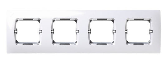 27640-65 ABDECKRAHMEN 4 BREITE MODULE WEISS