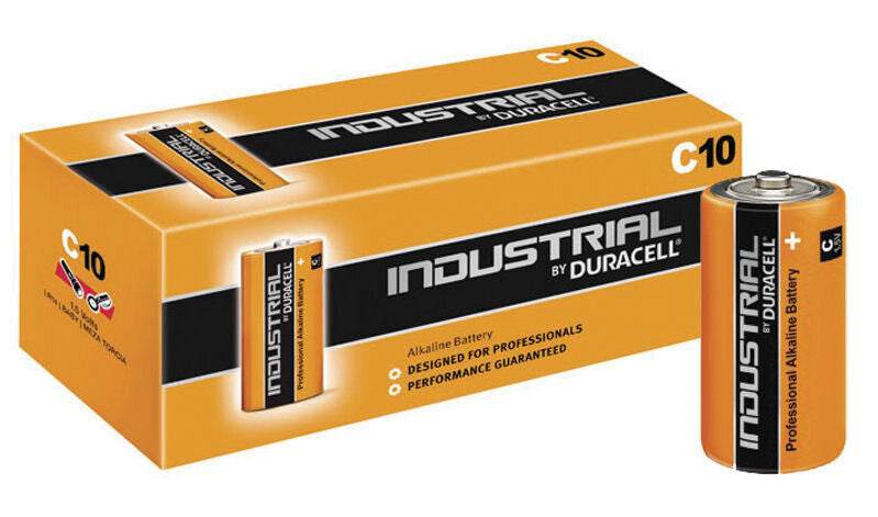 10ud PILA ALCALINA R14 C INDUSTRIAL DURACELL