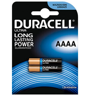 2 x PILA ALCALINA LR4A 1.5V AAAA DURACELL ULTRA