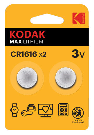 30417748 BL 2er KNOPFZELLE MAX KODAK CR1616 3V