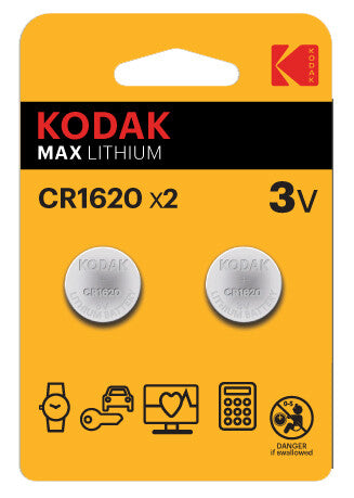 30417694 BL 2St KNOPFZELLE MAX KODAK CR1620 3V