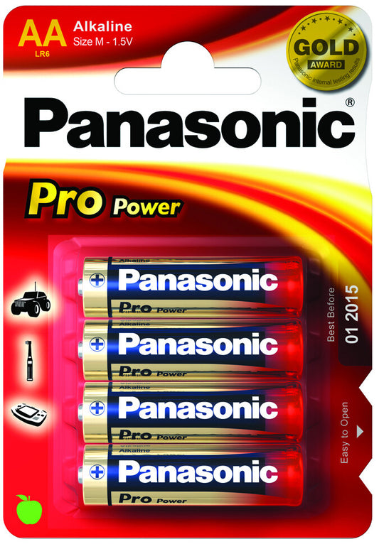 4X PILA ALCALINA PANASONIC PRO POWER LR06 1.5V