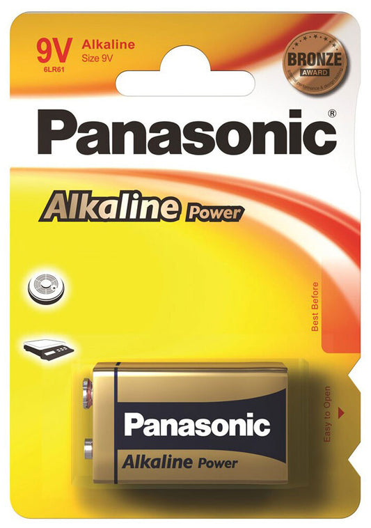 1X PILA ALKALINE POWER  PANASONIC 9V 6LR61