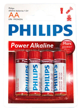 4 x PILA ALCALINA LR06 AA PHILIPS