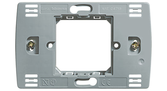 C4719 SOPORTE RECTANGULAR 2 MODULOS LUNA