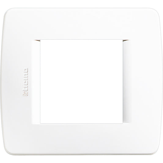 C4802BN PLACA PARA CAJA 2 MODULOS BLANCO LUNA