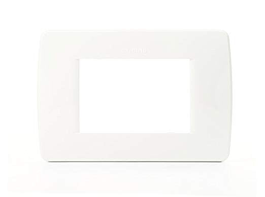 C4803BN PLACA 3 MODULOS BLANCO LUNA