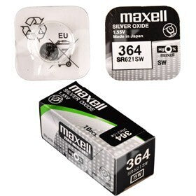 364 PILA MAXELL BOTON OXIDO DE PLATA RELOJ SR621SW