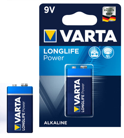 4922 BL 1ud PILA ALCALINA 6LR61 VARTA LOGLIFE