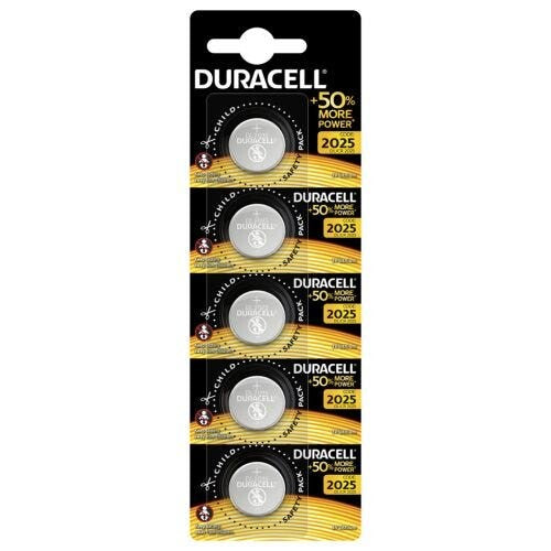 CR2025 BL 5ud PILA BOTON DURACELL LITIO 3V