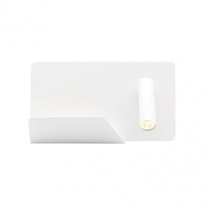 Aplique 3w 4000k Miguel Angel Dcho Blanco C/usb Y  Estante 150lm 16x28x12 Cm Orientable