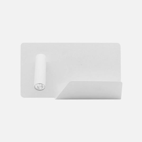 Aplique 3w 4000k Miguel Angel Izqdo Blanco C/usb  Y Estante 150lm 16x28x12 Cm Orientable